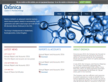 Tablet Screenshot of oxonica.com